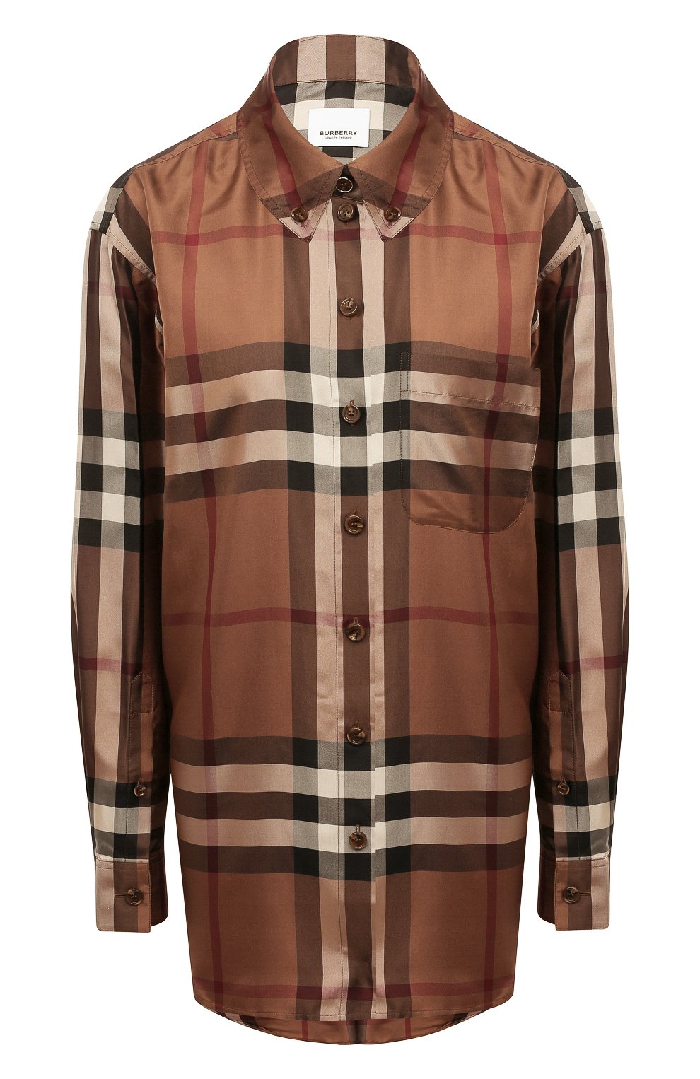 Шелковая рубашка BURBERRY, арт. 8044841, фото 1