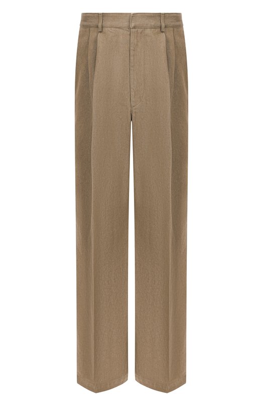 Хлопковые брюки Dries Van Noten 020962-2385-104 Бежевый 020962-2385-104