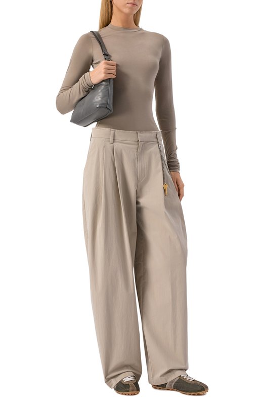 Хлопковые брюки Alexander Wang 1WC3254883 Бежевый  1WC3254883 Фото 2