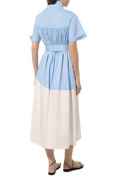 Хлопковое платье VIKA 2.0 голубого цвета по цене 63720 руб., арт. S23-13130-4010, фото 3 Хлопковое платье VIKA 2.0, арт. S23-13130-4010, фото 3