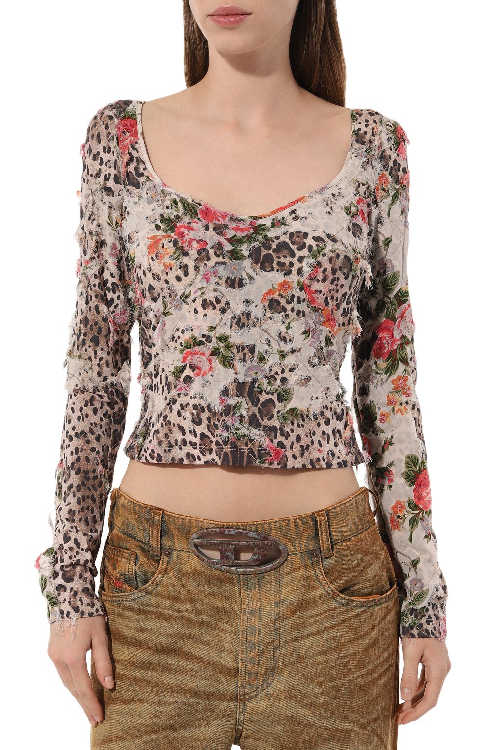 Топ из вискозы DIESEL, арт. A17029/0QMAQ, фото 3