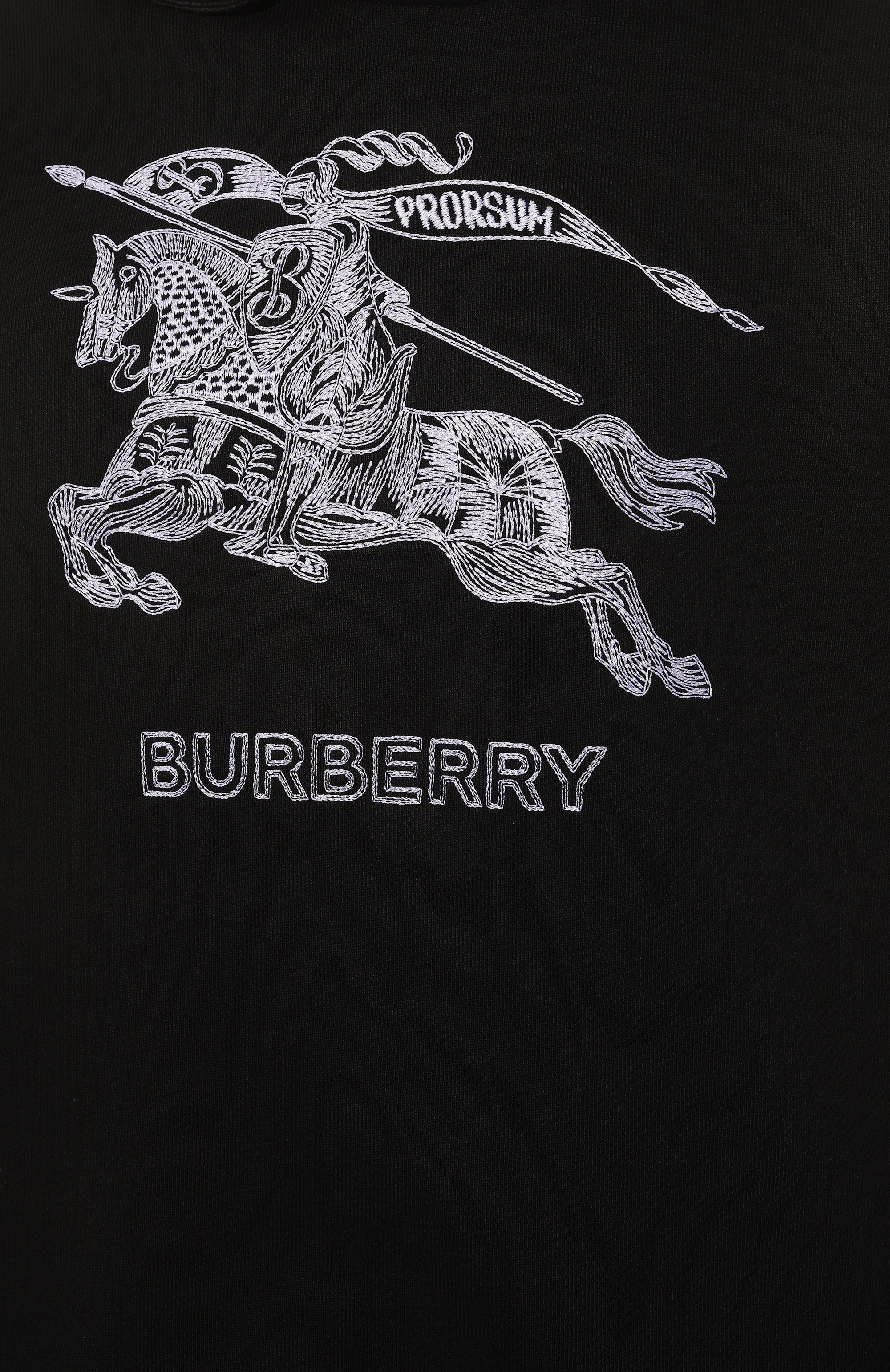 Хлопковое худи BURBERRY, арт. 8072776, фото 5