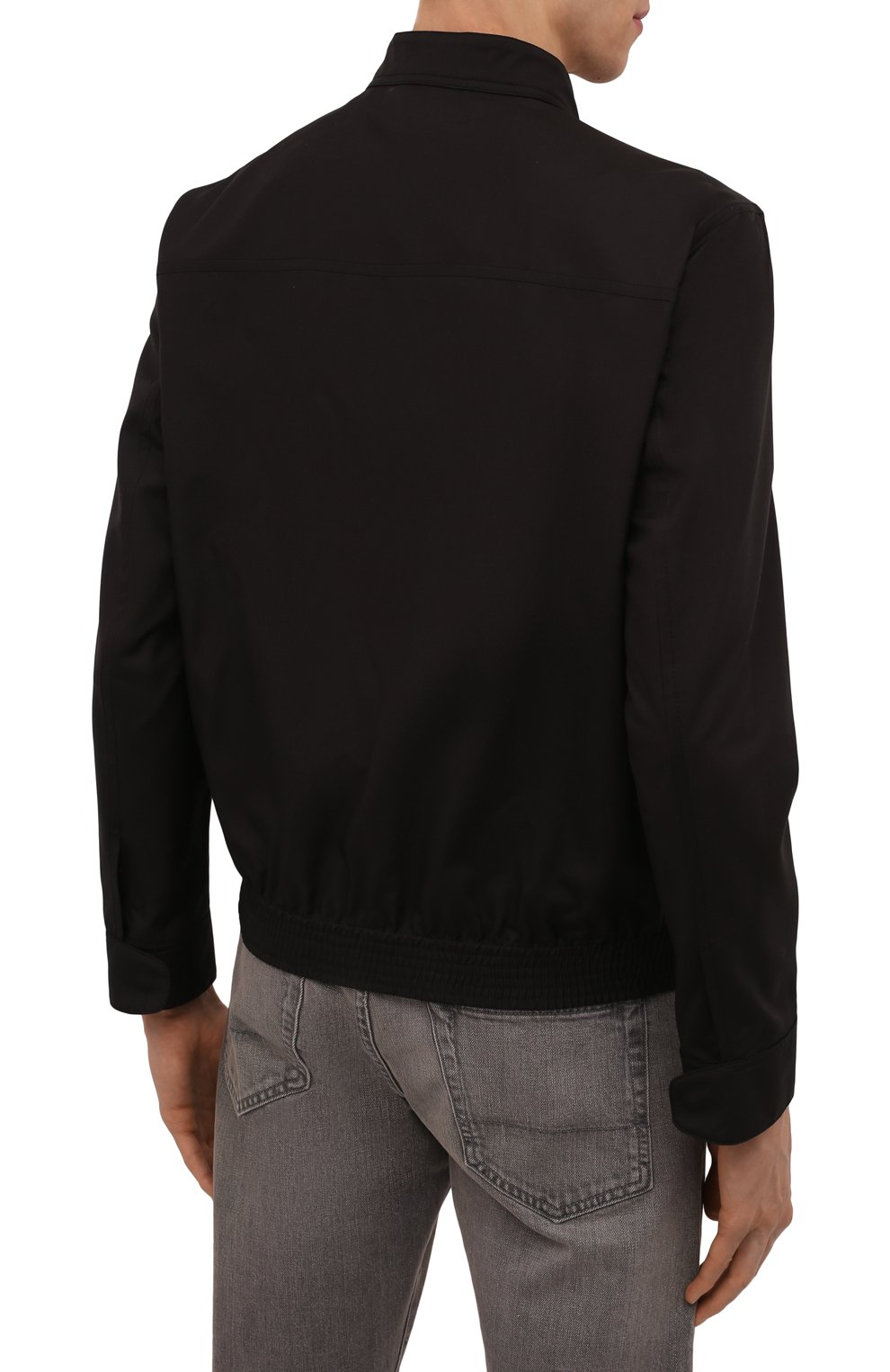 Шелковый бомбер BRIONI черного цвета по цене 328000 руб., арт. SLS30L/P0410, фото 4 Шелковый бомбер BRIONI, арт. SLS30L/P0410, фото 4