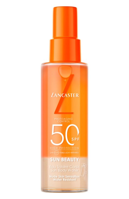 фото Солнцезащитный спрей spf 50 sun beauty body water (150ml) lancaster