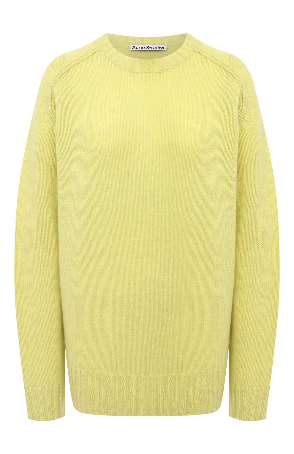 Шерстяной свитер ACNE STUDIOS желтого цвета по цене 25800 руб., арт. A60192, фото 1 Шерстяной свитер ACNE STUDIOS, арт. A60192, фото 1