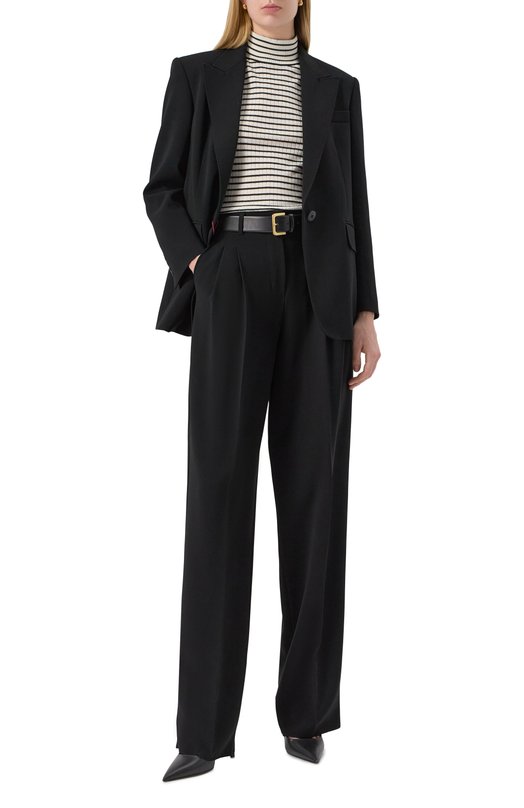 Водолазка из шерсти и шелка Max Mara Studio FIEMME Белый  FIEMME Фото 2