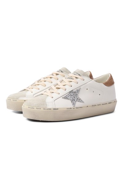 Женские кожаные кеды hi star GOLDEN GOOSE DELUXE BRAND, арт. GWF00118.F003976