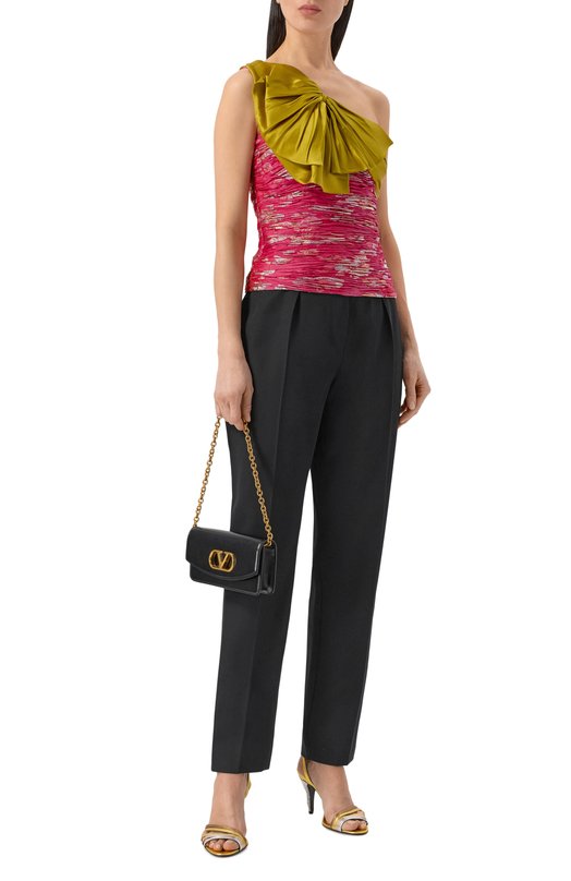 Шелковый топ Valentino 8B3AEBJ0/A1B Розовый  8B3AEBJ0/A1B Фото 2