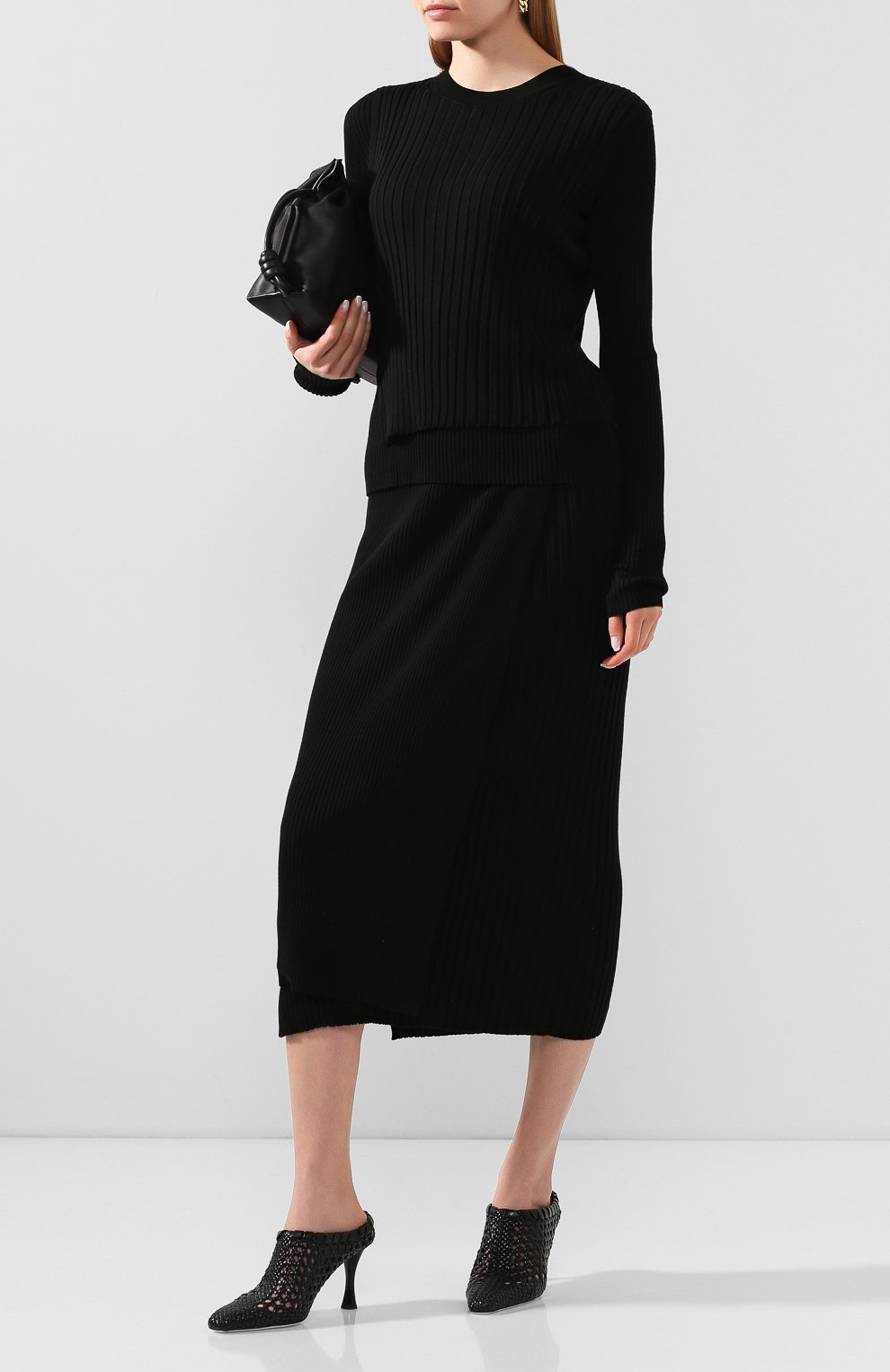 Юбка из смеси вискозы и шерсти HELMUT LANG, арт. K01HW706, фото 2