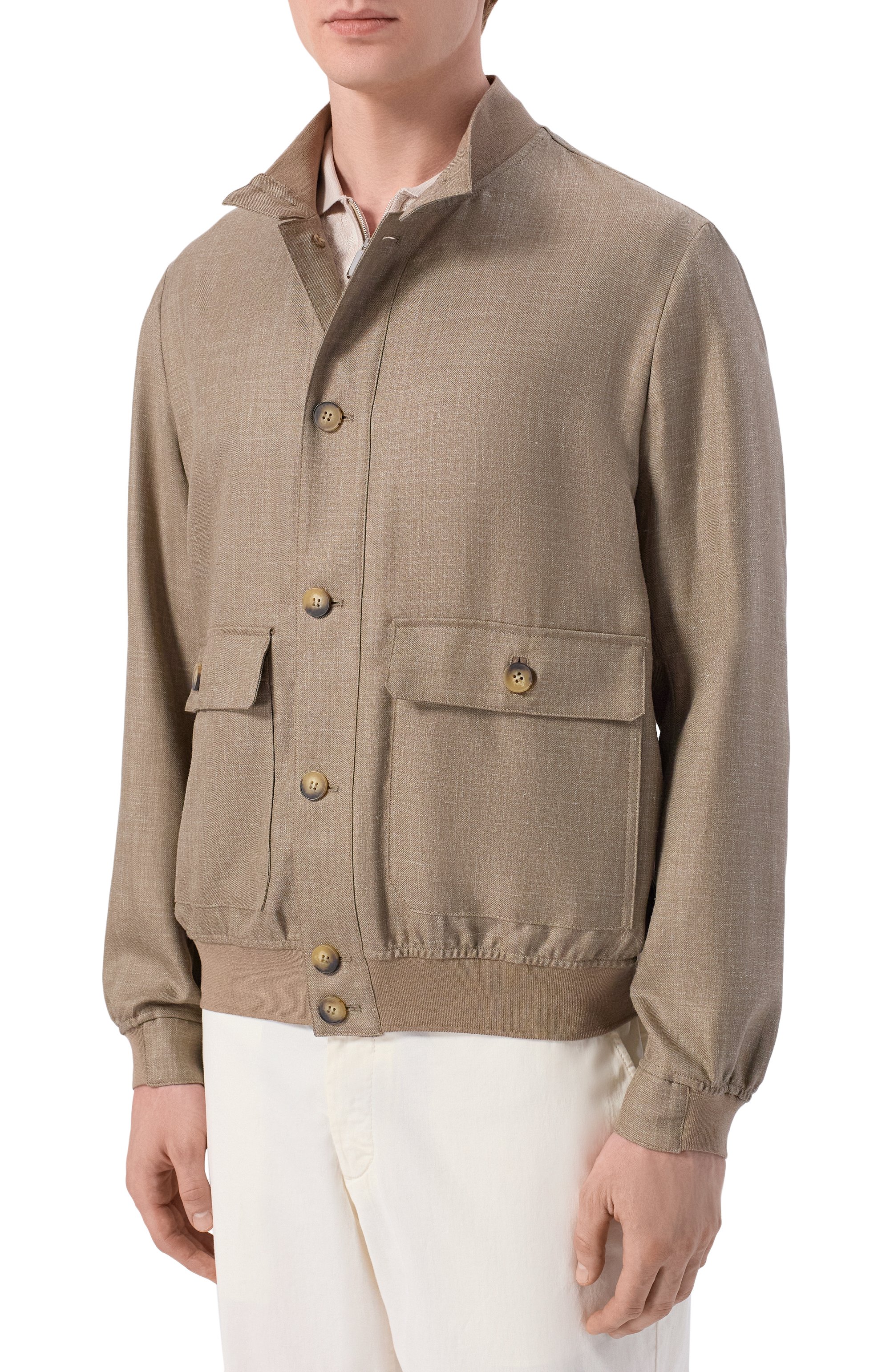 Бомбер из шерсти и шелка ANDREA CAMPAGNA, арт. 832248/AC/0025003, фото 3