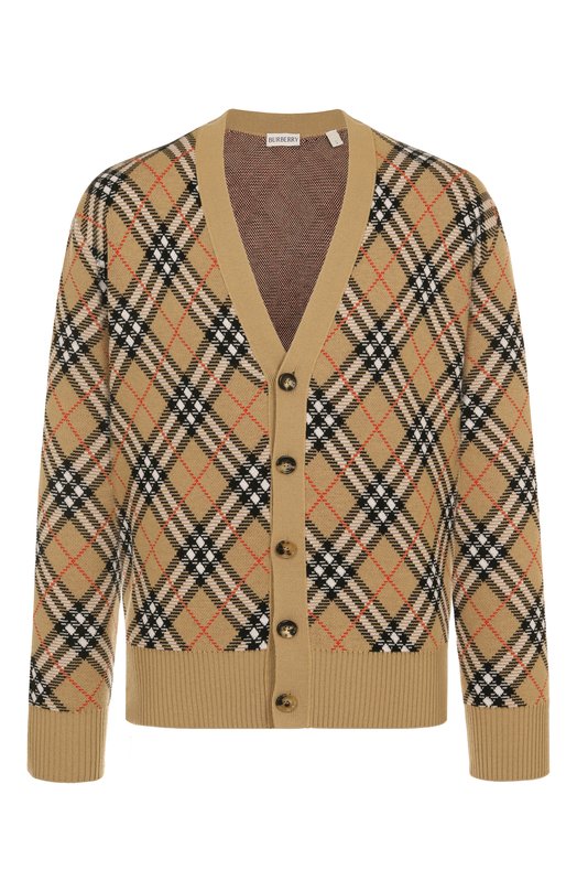 Шерстяной кардиган Burberry 8110629 Бежевый 8110629