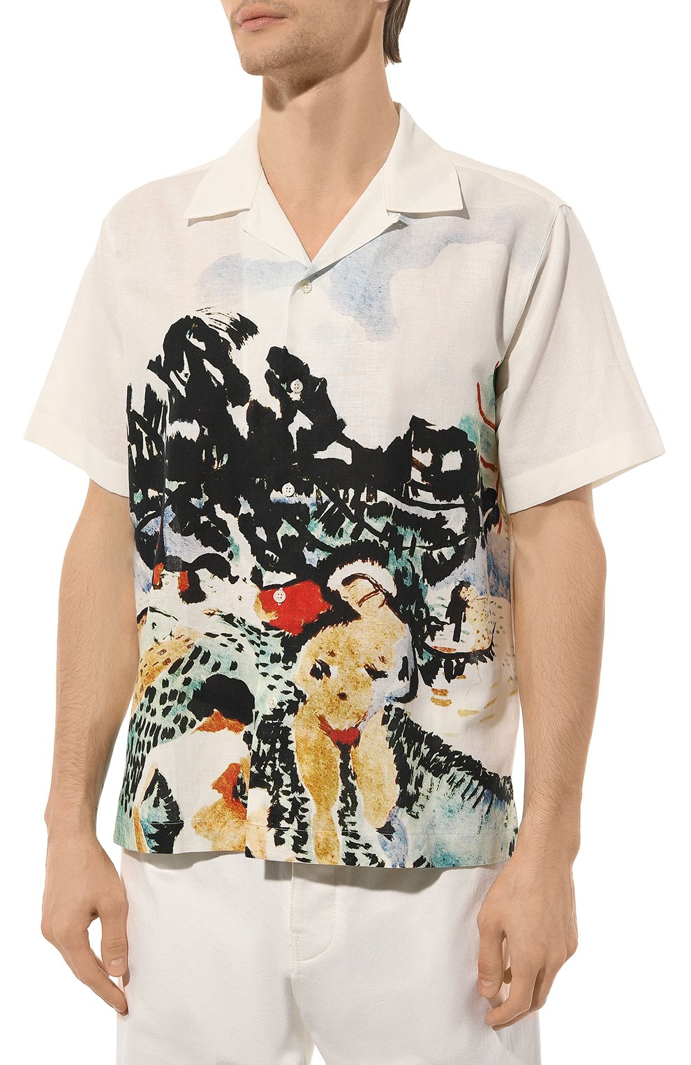 Рубашка изо льна и хло пка CARNE BOLLENTE, арт. SS24SSS0101, фото 3