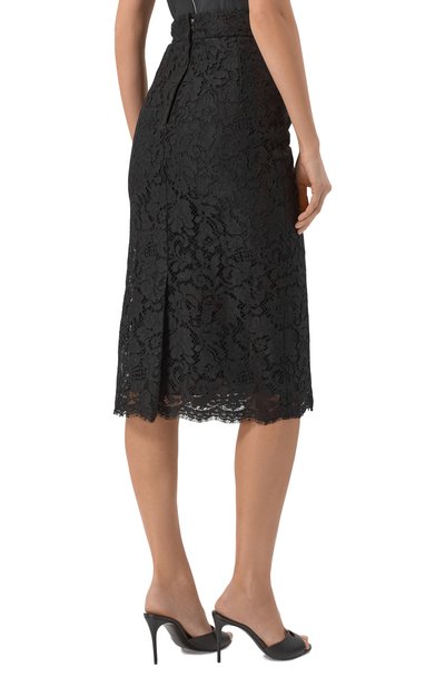 Юбка из хлопка и вискозы DOLCE & GABBANA, арт. F4B7IT/HLMTB, фото 4