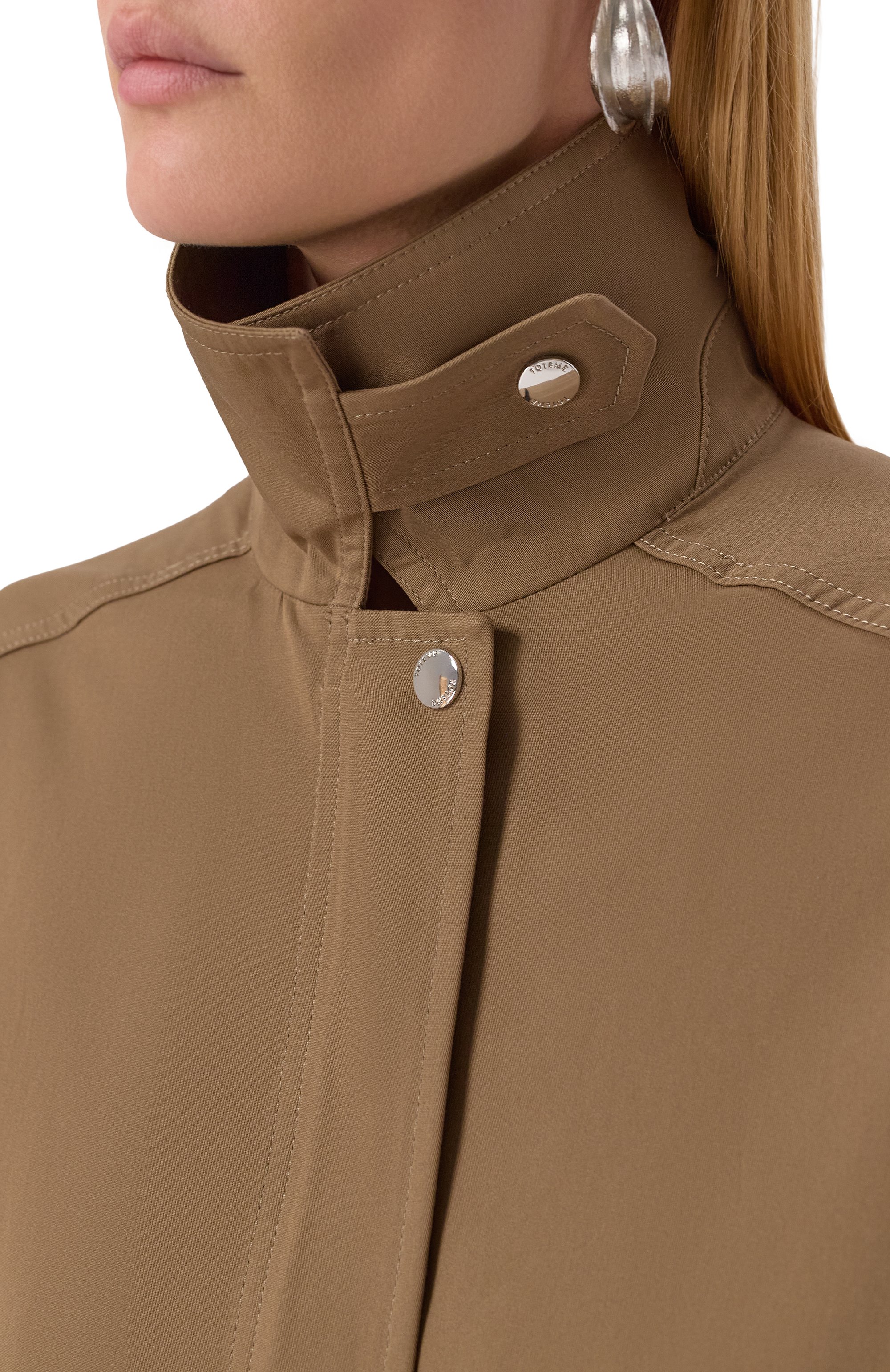 Хлопковый плащ TOTEME, арт. 253-WR00220-FB0490, фото 5