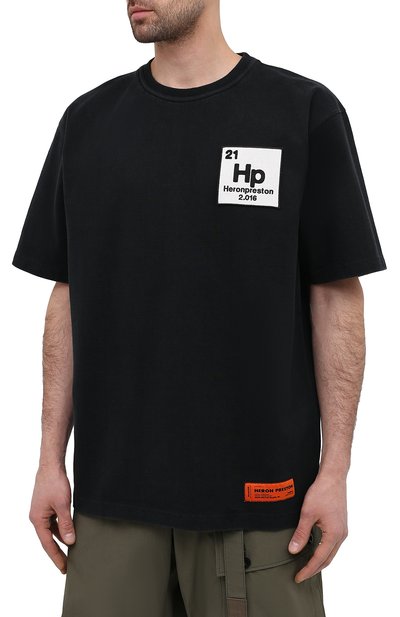 Хлопковая футболка HERON PRESTON, арт. HMAA020R21JER0011049, фото 3