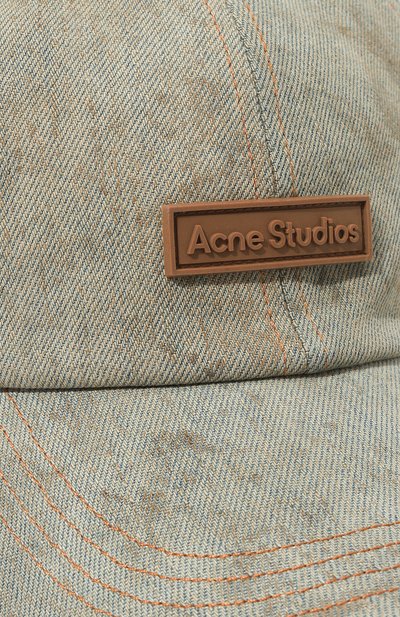 Джинсовая бейсболка ACNE STUDIOS голубого цвета по цене 18150 руб., арт. FN-UX-HATS000209, фото 4 Джинсовая бейсболка ACNE STUDIOS, арт. FN-UX-HATS000209, фото 4