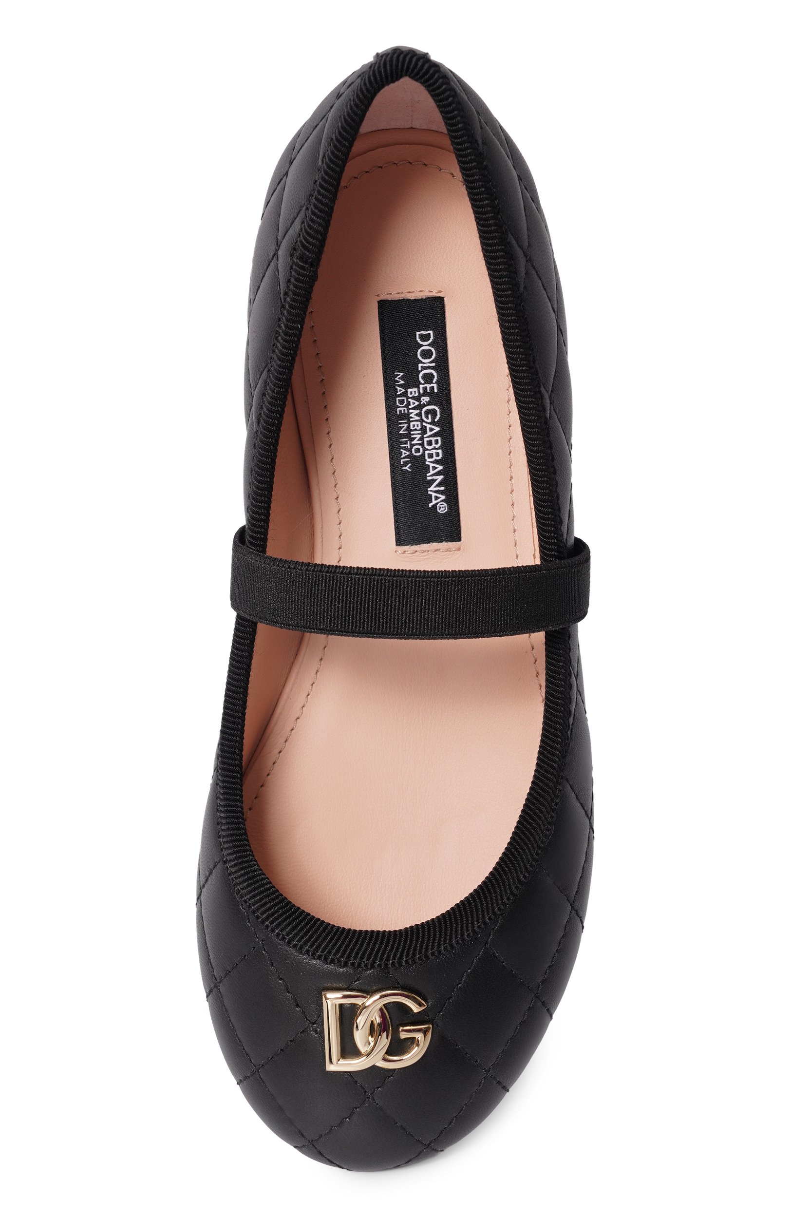 Кожаные балетки DOLCE & GABBANA черного цвета по цене 59800 руб., арт. D11433/A0988_001, фото 4 Кожаные балетки DOLCE & GABBANA, арт. D11433/A0988_001, фото 4