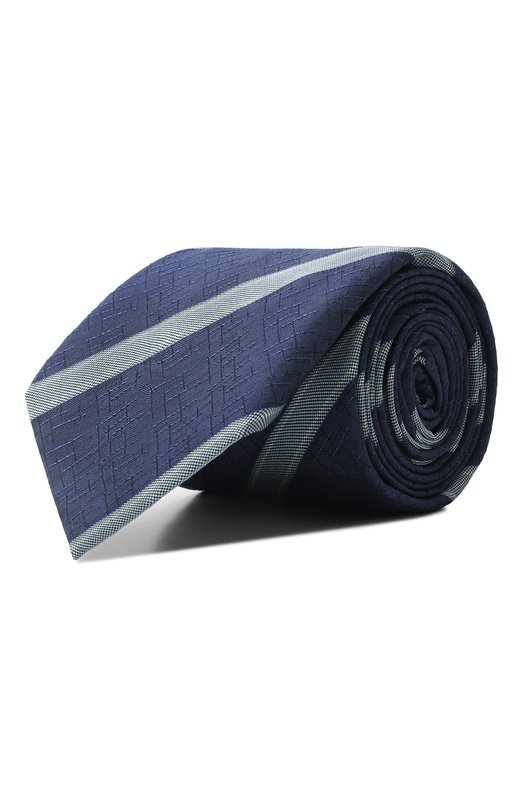 Шелковый галстук Zilli CRAV02M0600VER000 Синий CRAV02M0600VER000