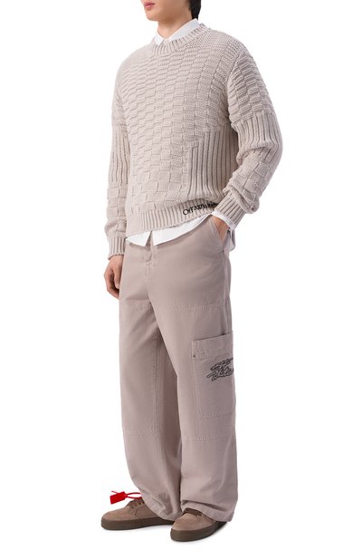 Хлопковый свитер OFF-WHITE, арт. 0MHE20RS26KNI001, фото 2