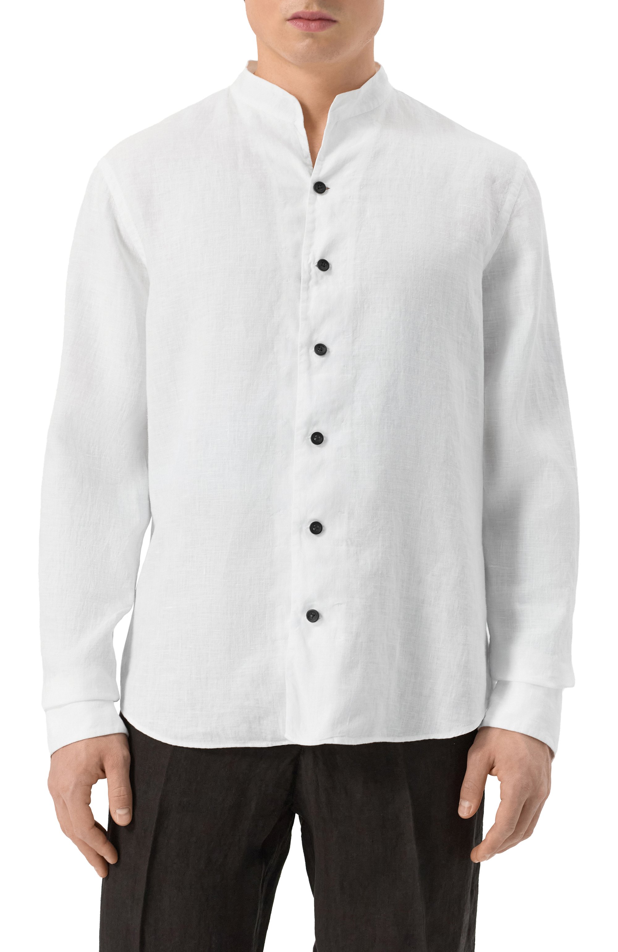 Льняная рубашка HANNES ROETHER, арт. T029PAS.608, фото 3