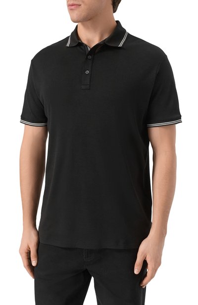 Поло из хлопка и лиоцелла PAUL&SHARK, арт. 26411256_001, фото 3