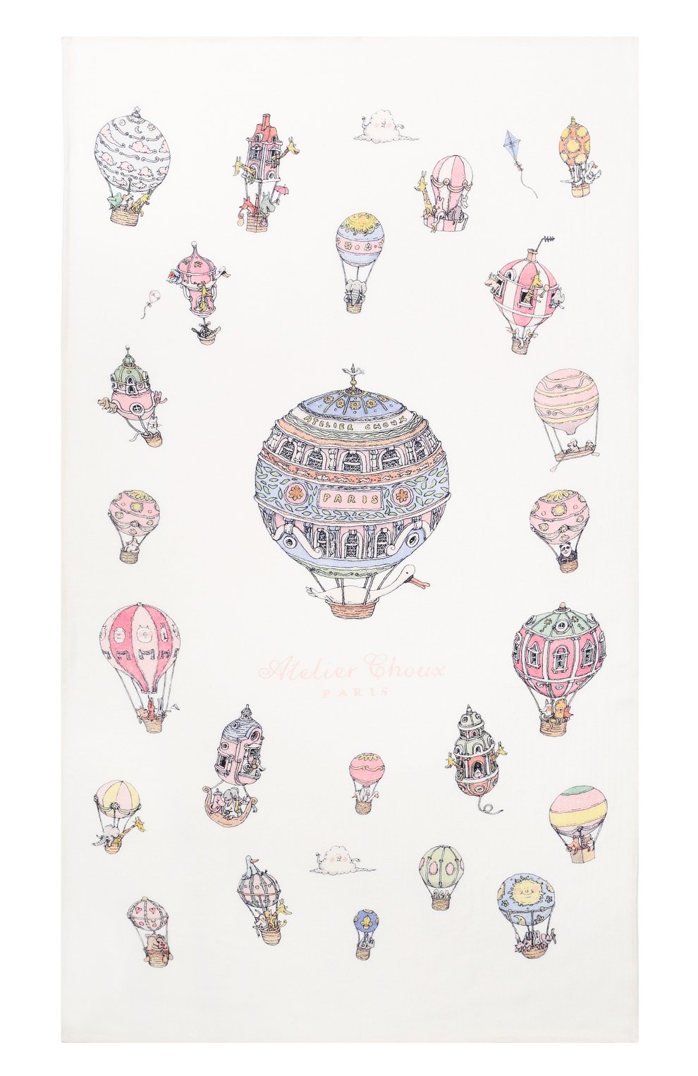 Одеяло из шерсти и кашемира ATELIER CHOUX, арт. CASHMERE BLANKET H0T AIR BALL00NS, фото 3