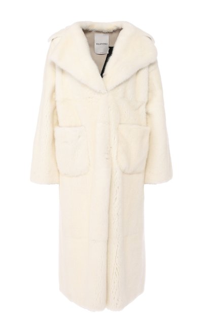 Шуба с накладными карманами и логотипом бренда на спине VALENTINO, арт. QF3FA5851CF, фото 1
