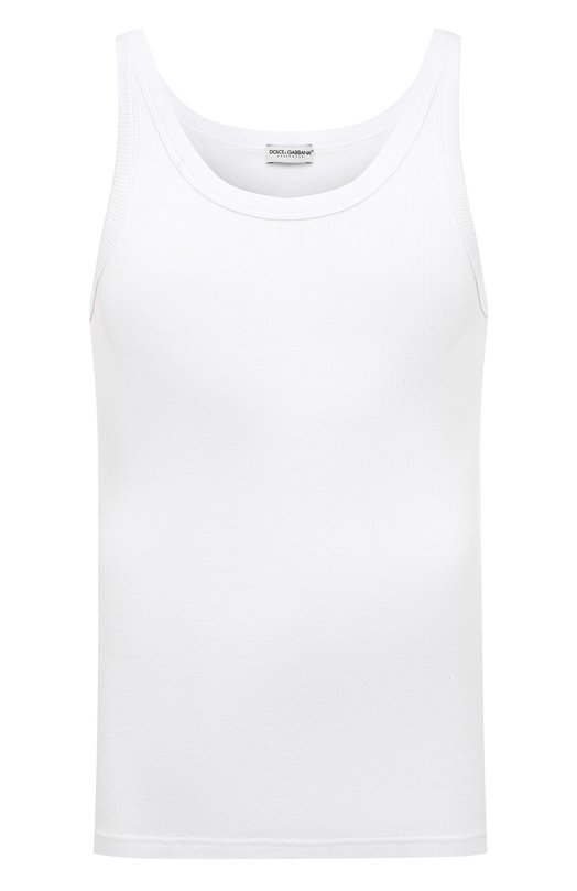 Хлопковая майка Dolce & Gabbana M8C19J/0NN96 Белый M8C19J/0NN96