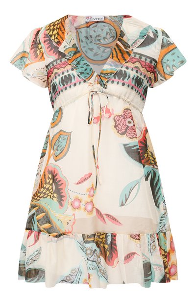Женское платье из смеси хлопка и шелка REDVALENTINO, арт. TR0VAP55/4YV