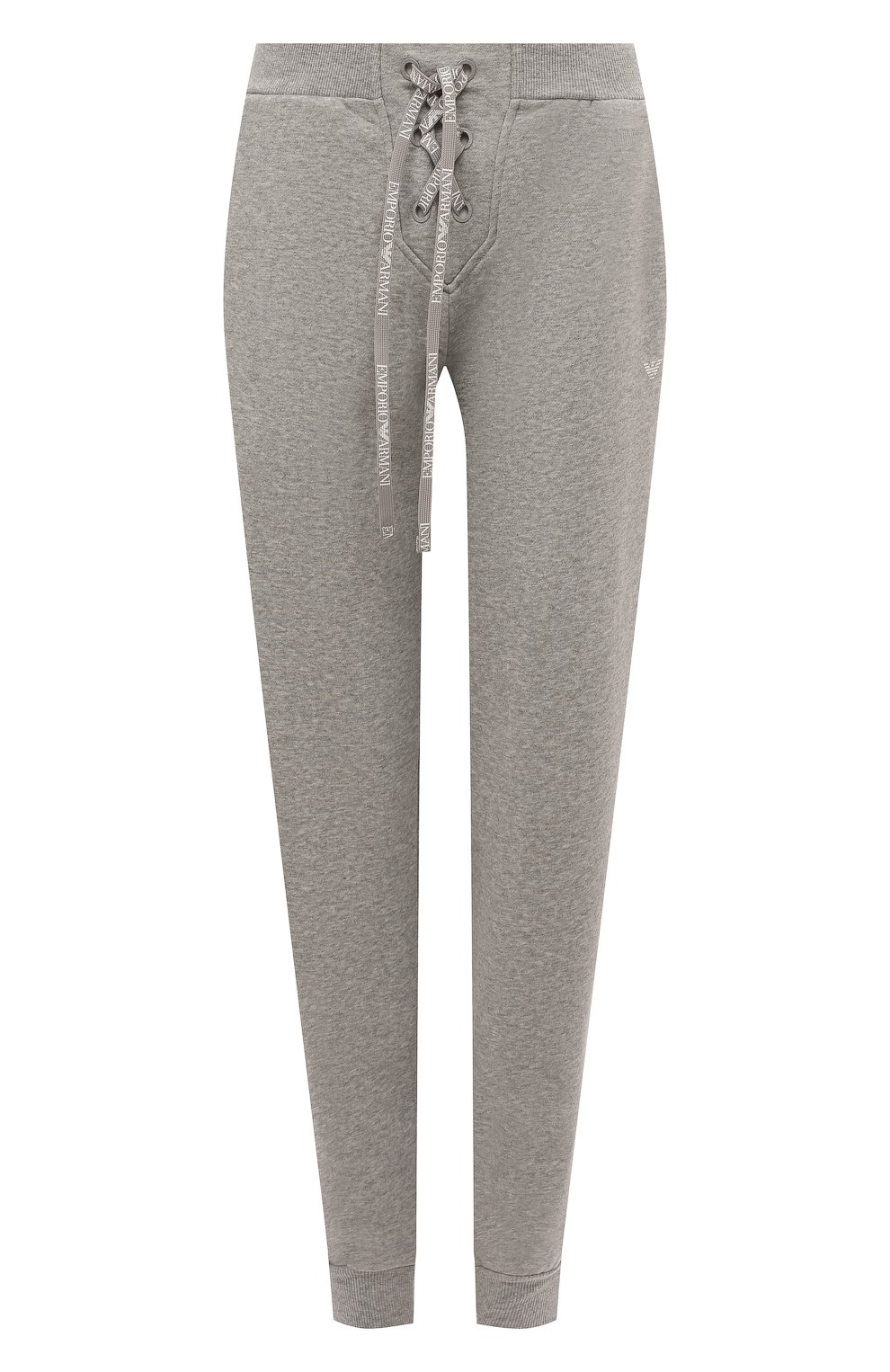 Хлопковое джоггеры EMPORIO ARMANI серого цвета по цене 7995 руб., арт. 164600/2F265, фото 1 Хлопковое джоггеры EMPORIO ARMANI, арт. 164600/2F265, фото 1