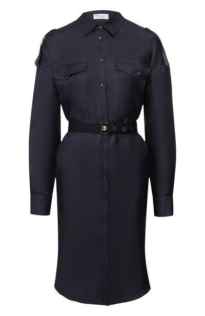 Женское атласное платье BRUNELLO CUCINELLI, арт. MH110NY206
