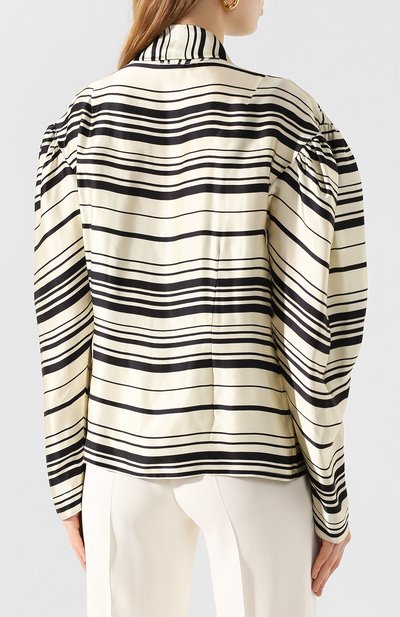 Блузка из смеси вискозы и шелка DRIES VAN NOTEN черного цвета по цене 72650 руб., арт. 201-10784-9408, фото 4 Блузка из смеси вискозы и шелка DRIES VAN NOTEN, арт. 201-10784-9408, фото 4