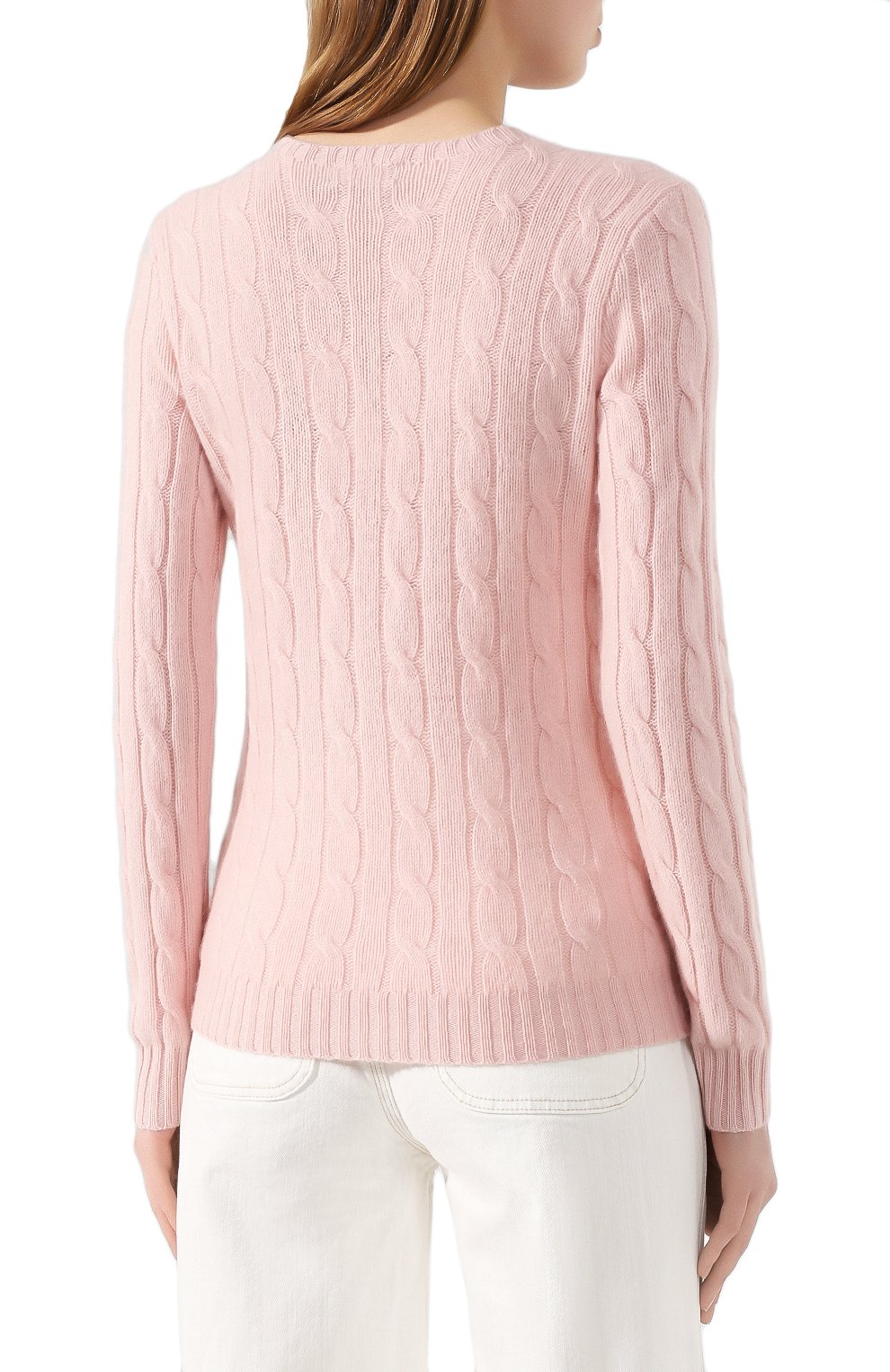 Кашемировый пуловер POLO RALPH LAUREN розового цвета по цене 52700 руб., арт. 211780379, фото 4 Кашемировый пуловер POLO RALPH LAUREN, арт. 211780379, фото 4