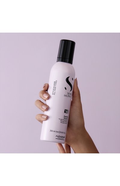 Мусс средней фиксации sdl style & care (250ml) ALFAPARF MILANO PROFESSIONAL бесцветного цвета по цене 3150 руб., арт. 23361, фото 3 Мусс средней фиксации sdl style & care (250ml) ALFAPARF MILANO PROFESSIONAL, арт. 23361, фото 3