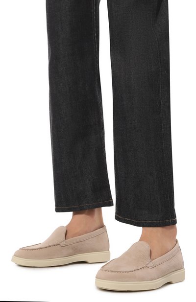 Лоферы из нубука yalta SANTONI, арт. WUYA58856TISNSV9, фото 3