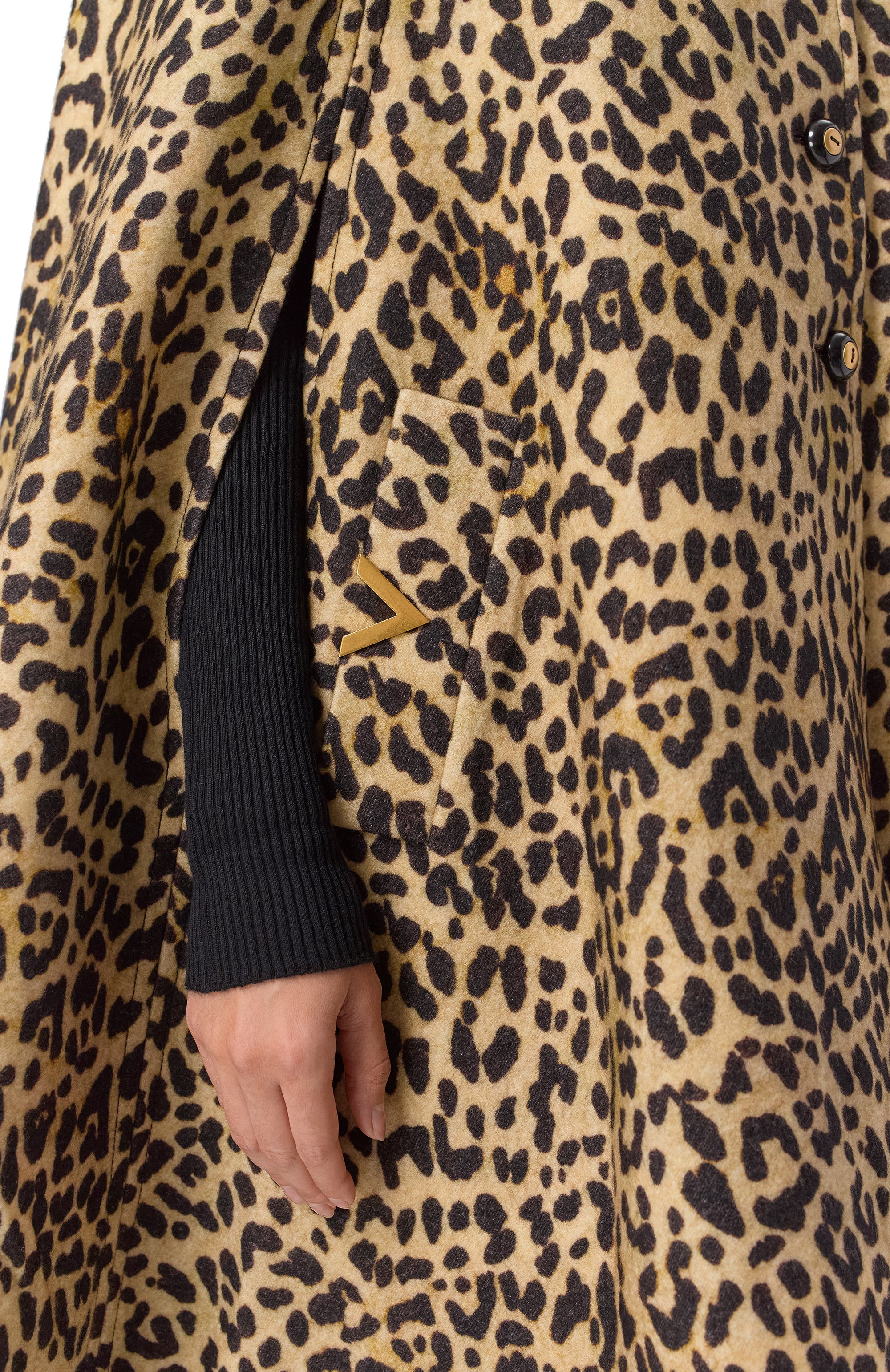 Шерстяной кейп VALENTINO, арт. 7B3CG4Q09G7, фото 5