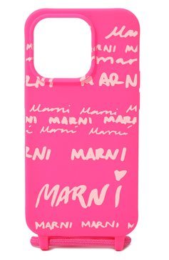 Чехол для iphone 14 MARNI фуксия цвета, арт. TEM00027A0/P5963 | Фото 1 (Региональные ограничения белый список (Axapta Mercury): Не проставлено; Нос: Не проставлено)