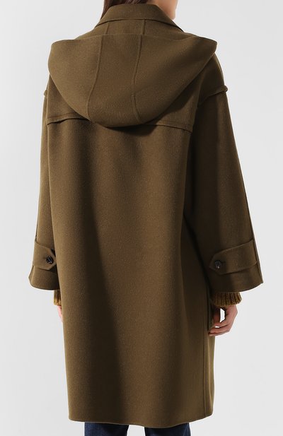 Кашемировое пальто BOTTEGA VENETA зеленого цвета по цене 675000 руб., арт. 545160/VD0D2, фото 4 Кашемировое пальто BOTTEGA VENETA, арт. 545160/VD0D2, фото 4