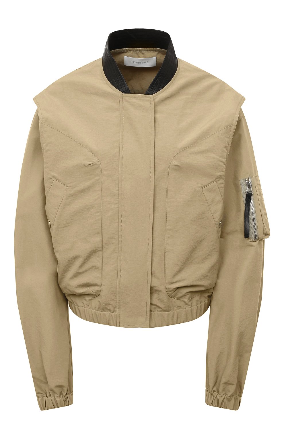 Бомбер HELMUT LANG бежевого цвета по цене 85550 руб., арт. N02HW402, фото 1 Бомбер HELMUT LANG, арт. N02HW402, фото 1
