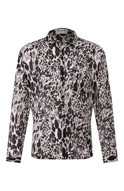 Рубашка из смеси хлопка и шелка SAINT LAURENT, арт. 599291/Y1A69, фото 1