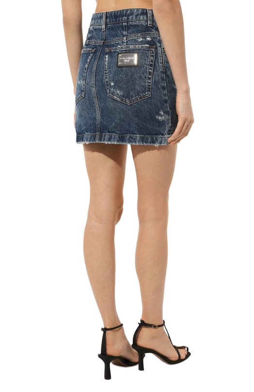 Джинсовая юбка Dolce & Gabbana F4CPKD/G8KR1 Синий  F4CPKD/G8KR1 Фото 4