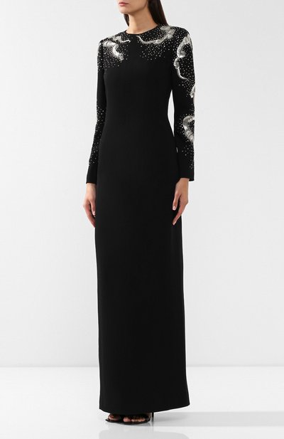 Шерстяное платье GIVENCHY черного цвета по цене 521500 руб., арт. BW20FVG0EK, фото 3 Шерстяное платье GIVENCHY, арт. BW20FVG0EK, фото 3