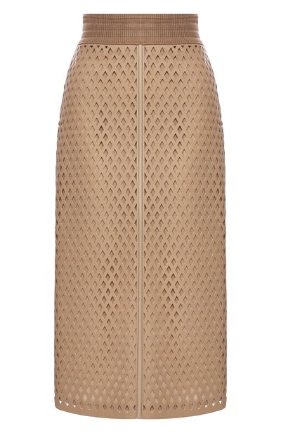 Женская кожаная юбка FENDI, арт. FPD887 A8GP