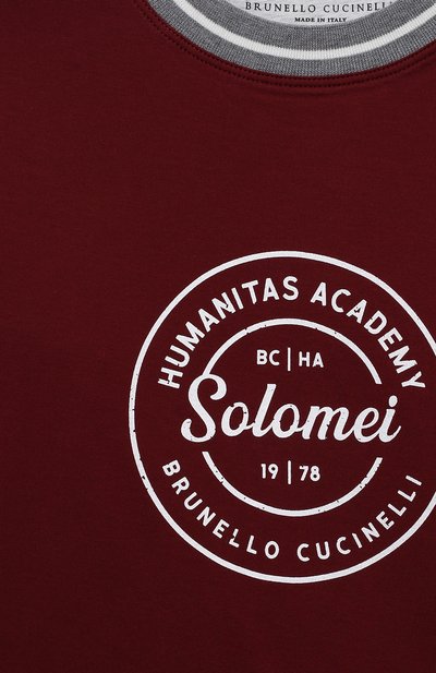 Хлопковый лонгслив BRUNELLO CUCINELLI, арт. B0T61T109C, фото 3