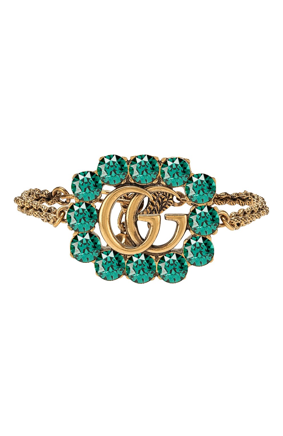 Браслет GUCCI зеленого цвета по цене 35700 руб., арт. 605881/I4769, фото 1 Браслет GUCCI, арт. 605881/I4769, фото 1