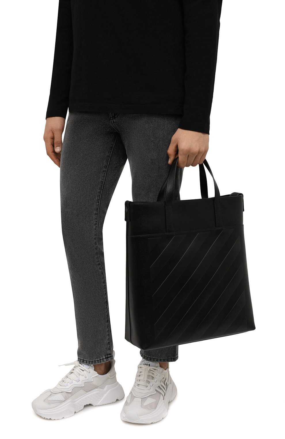 Кожаная сумка-тоут OFF-WHITE, арт. 0MNA151F21LEA001, фото 2