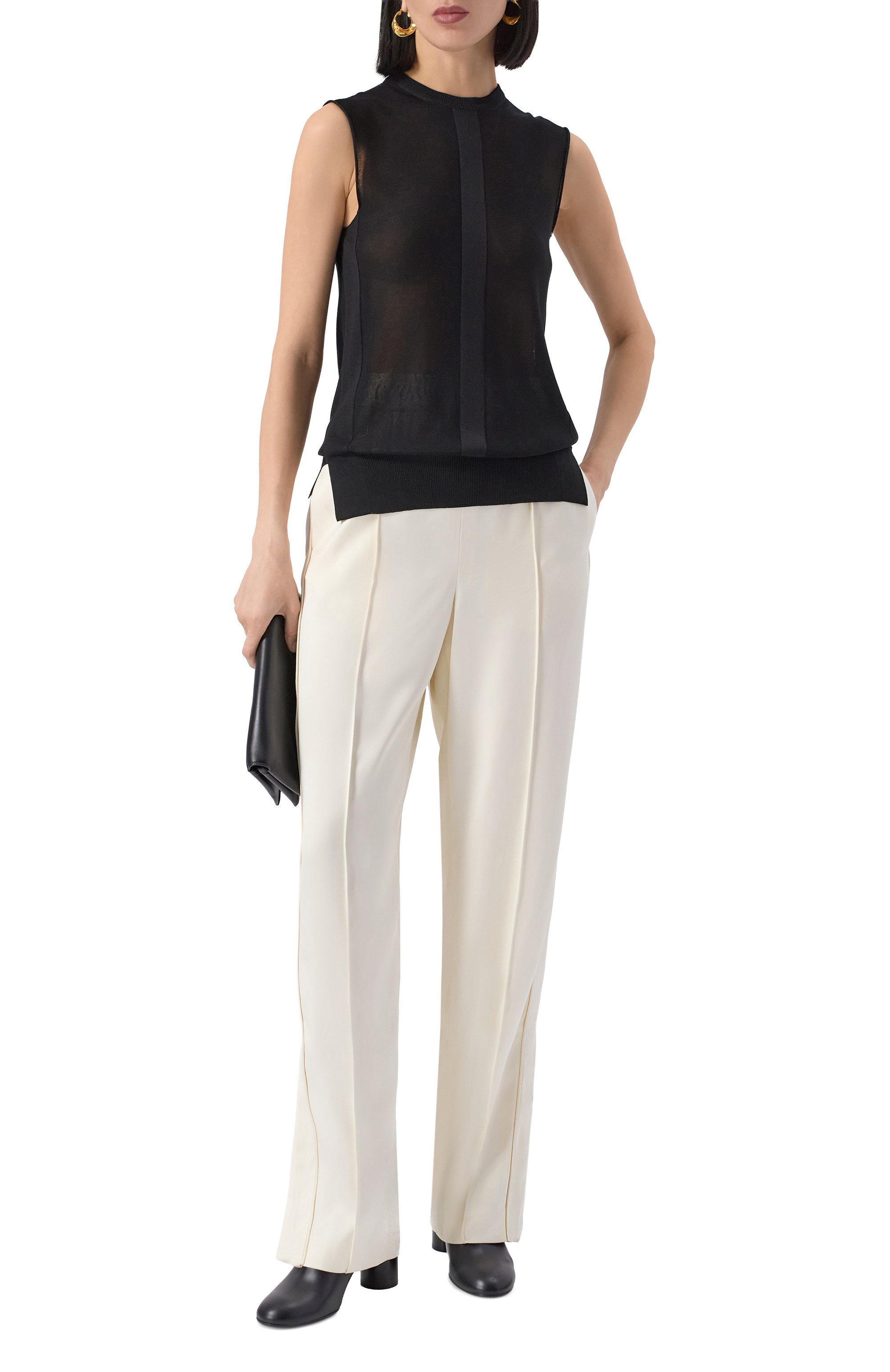 Атласные брюки JIL SANDER, арт. J03KA0309/J65327, фото 2