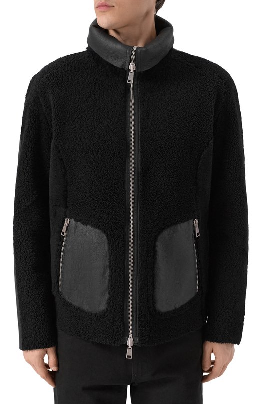 Двусторонняя дубленка из овчины Andrea Ya'aqov 25MSHE53B/SHEARLING Чёрный  25MSHE53B/SHEARLING Фото 6
