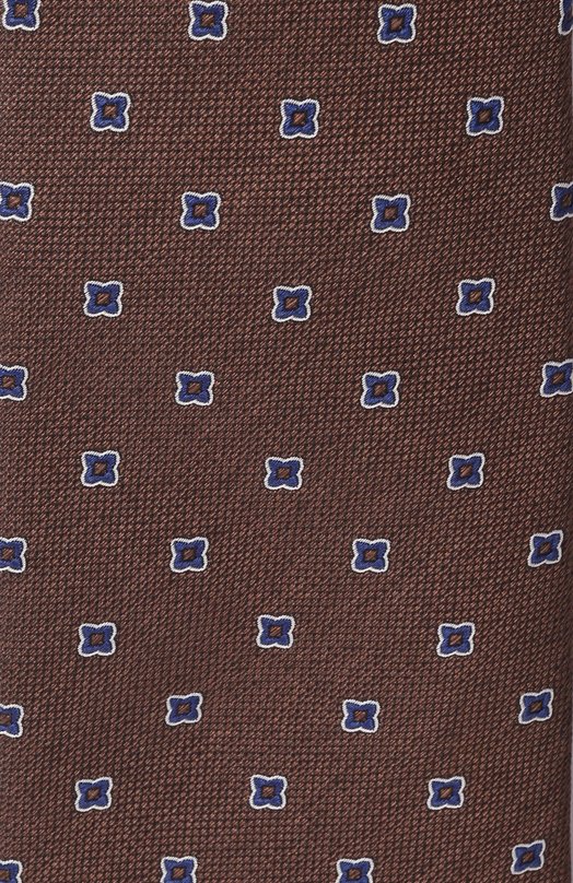 Шелковый галстук Corneliani 25U302-2520323 Коричневый  25U302-2520323 Фото 4