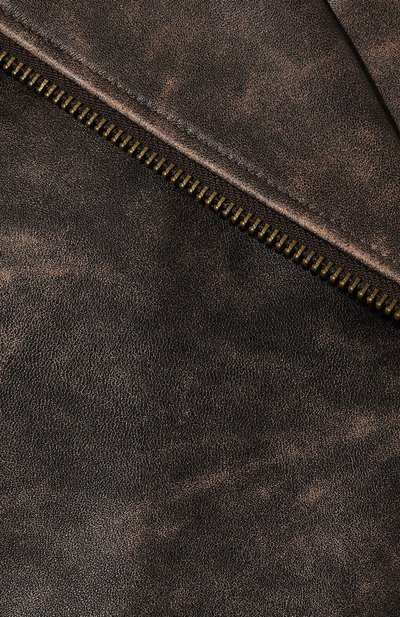 Кожаная куртка OLOLOL коричневого цвета по цене 105000 руб., арт. OLCLT001/NP.300.SHABBY/W24, фото 5 Кожаная куртка OLOLOL, арт. OLCLT001/NP.300.SHABBY/W24, фото 5